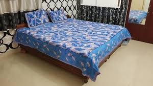 jaipuri print cotton double king bed