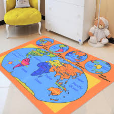 world map kids educational play mat for