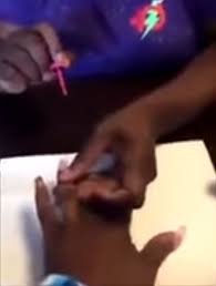 women mock asian nail salon workers