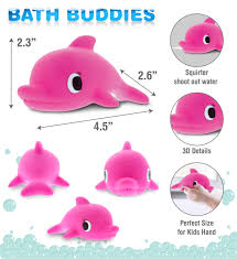 pink dolphin er bath toy cota