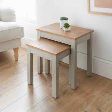 Jarvis Nest Of 2 Oak Finish Tables