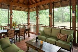 Screened Porch Beautifully Matches Home
