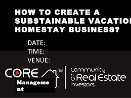 Star Property How To Start A Substainable Vacation Homestay Business