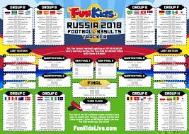 Free Printable World Cup Russia 2018 Game Tracker Fun