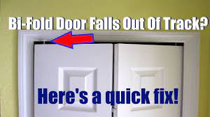 Fix A Bi-Fold Door That Falls Out Of Track - YouTube