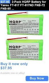 Batteries And Chargers 2 Pack Hqrp Battery For Yaesu Ft 817
