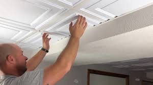 how to install ceiling tiles for a