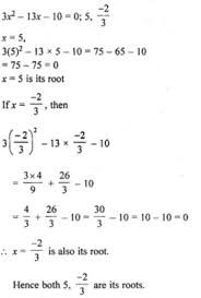 Ml Aggarwal Quadratic Equations Exe 5 1