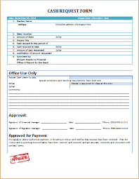 Ms Word Cash Request Form Template Word Document Templates