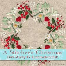 Wreath Embroidery Kit