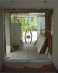 Plain Frameless Entry Glass Entry Door