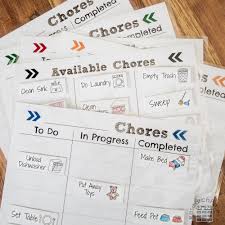 Illustrated Chore Chart Researchparent Com