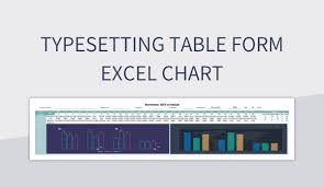 typesetting table form excel chart