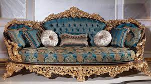 casa padrino luxury baroque sofa blue