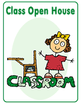 School Classroom Open House Printable Invitations