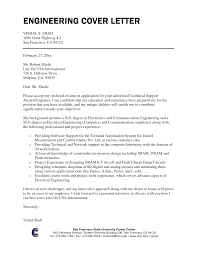 Sample Engineering Cover Letter      Examples in PDF