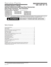 Trane Xc80 Furnace Service Facts Manualzz Com