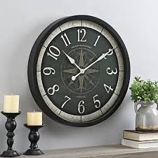 Firstime 24 In Compass Rose Wall Clock