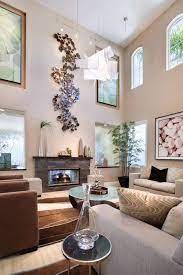 high ceiling living room decor ideas