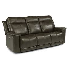 miller leather power reclining sofa