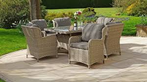 Ascot 6 Seat Rattan Dining Set With