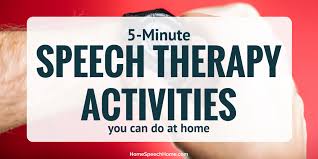 Speech therapy websites with free and paid resources. Twenty 5 Minute Speech Therapy Activities You Can Do At Home