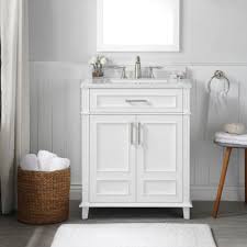 The top countries of suppliers are china, hong. 30 Inch Vanities White Single Sink Bathroom Vanities Bath The Home Depot