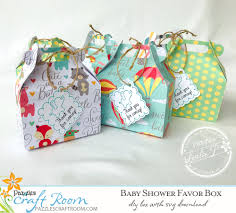 diy baby shower favor box with instant