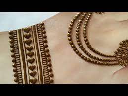 back hand jewellery mehndi design