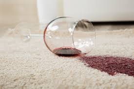 remove wine stains from carpet