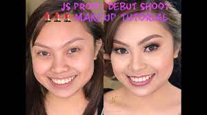 js prom pre debut shoot makeup