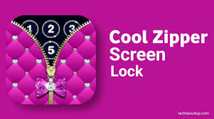 diamond zipper lock screen app