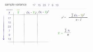 how to calculate standard deviation and