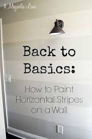 How To Paint Horizontal Stripes On A Wall