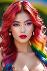colorful hair and makeup playground