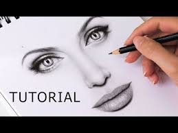 how to draw eyes nose and lips mouth