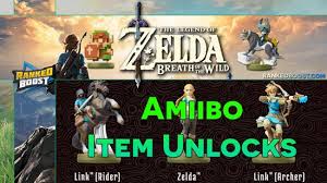 Zelda Breath Of The Wild Amiibo Unlocks List Of New Zelda