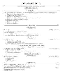 Sample Resume Legal Assistant Of Paralegal Cover Letter For
