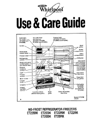 Maybe you would like to learn more about one of these? Https Www Manualshelf Com Manual Whirlpool Et20dk No Frost Refrigerator Freezers Use Care Guide Html