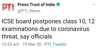 In english 1 there are questions based upon letter writing, directed writing, grammar and comprehension. Breaking Icse Postpones Board Exams Amid Coronavirus Scare