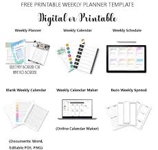 free 2024 weekly planner pdf printable