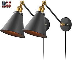 Retro Industrial Wall Lamps Plug In
