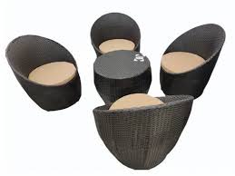 4 Seater Garden Rattan Sofa Set