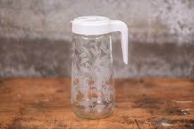 Vintage Clear Glass Mixing Pitcher