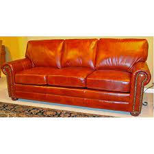 red leather queen sofa sleeper