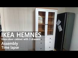 Ikea Hemnes Glass Door Cabinet With 3