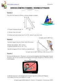 Exercices Geometrie Et Nombres Theoreme de Pythagore Seconde Pro | PDF |  Géométrie euclidienne | Géométrie euclidienne