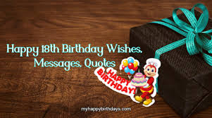 106 sweet 18th birthday wishes messages