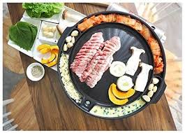 Drizzle with bean paste and add garlic slices on top. Korean Style Bbq Samgyeopsal Poke Velly All Powerful Cooker Grill Pan Amazon De Home Kitchen