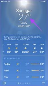 how to use apple weather app on iphone